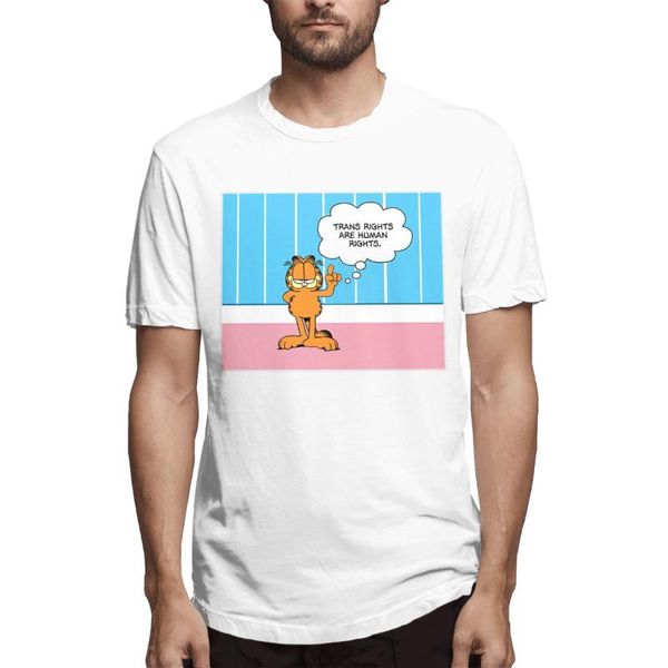 men's t-shirts garfield trans rights are human funny tee shirt short sleeve o neck t-shirt 100% cotton 2021 arrival clothes, White;black
men's t-shirts garfield trans rights are human funny tee shirt short sleeve o neck t-shirt 100% cotton 2021 arrival clothes, White;black