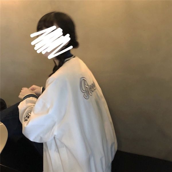 jacket spring 2021 style preppy woman's trench coat oversized striped baseball jackets with vintage gothic embroidered mujer jacket, Black;brown
jacket spring 2021 style preppy woman's trench coat oversized striped baseball jackets with vintage gothic embroidered mujer jacket, Black;brown