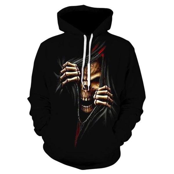 men's hoodies & sweatshirts hoodie pullover casual fashion sweatshirt 3d skull print dark sportswear spring and autumn thin, Black
men's hoodies & sweatshirts hoodie pullover casual fashion sweatshirt 3d skull print dark sportswear spring and autumn thin, Black