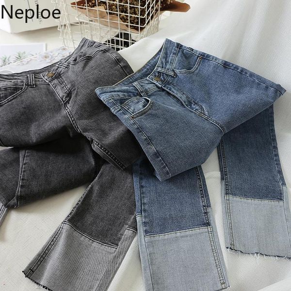 women's jeans neploe contrast color women spring 2021 zipper button female pants korean slim fit straight ankle length trouser 49961, Blue
women's jeans neploe contrast color women spring 2021 zipper button female pants korean slim fit straight ankle length trouser 49961, Blue