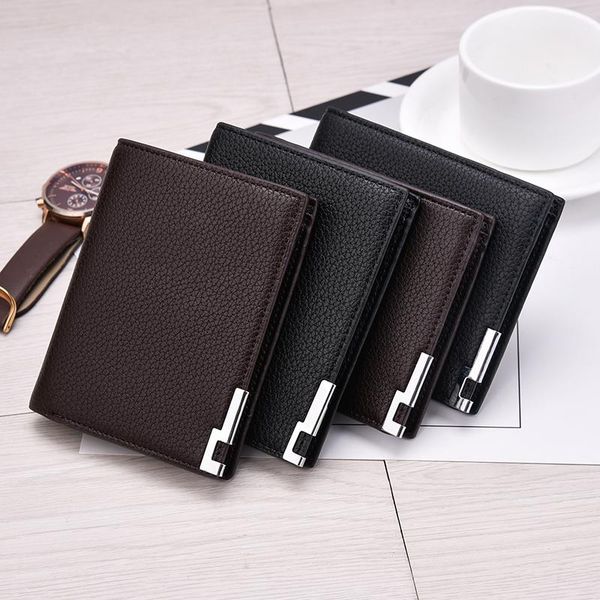 wallets wallet men short leather multi-card slots thin soft small purse card holder money clip men's, Red;black
wallets wallet men short leather multi-card slots thin soft small purse card holder money clip men's, Red;black