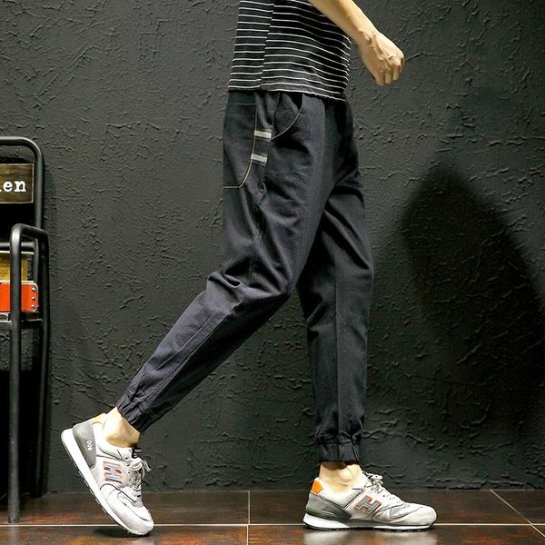 polyester casual men's micro fat pants slim trend loose elastic waist harem, Black
polyester casual men's micro fat pants slim trend loose elastic waist harem, Black