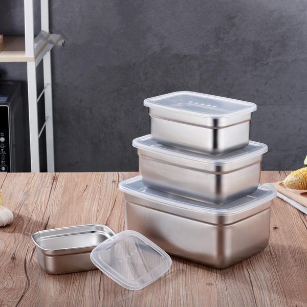 storage bottles & jars 4pcs/set 201/304 stainless rectangle crisper food box preservation
storage bottles & jars 4pcs/set 201/304 stainless rectangle crisper food box preservation