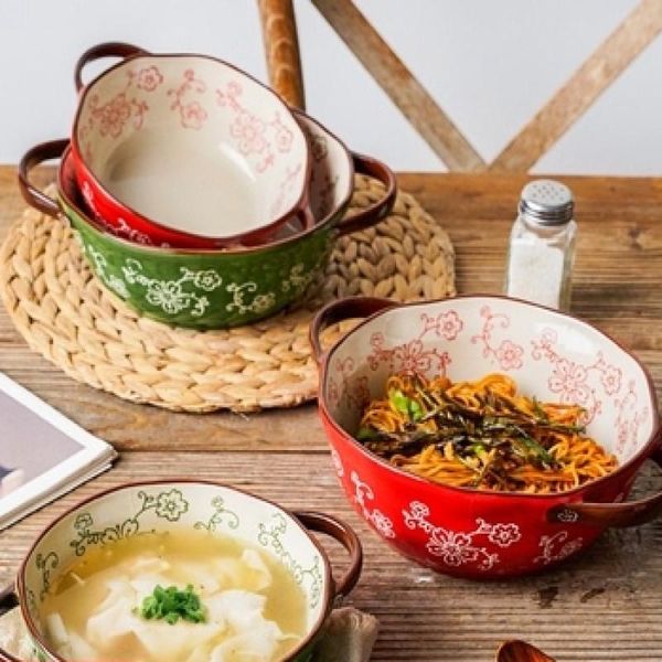 bowls creative hand drawn ceramic soup bowl large salad double ear instant noodles household
bowls creative hand drawn ceramic soup bowl large salad double ear instant noodles household