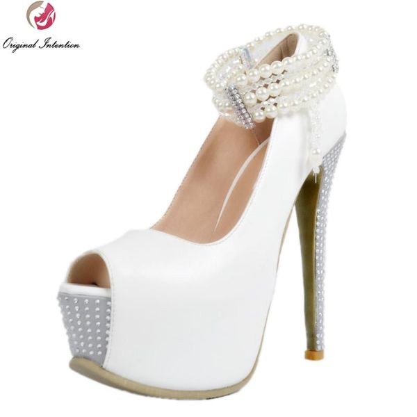 dress shoes original intention elegant women pumps gorgeous beading platform peep toe thin heels white woman plus us size 4-15, Black
dress shoes original intention elegant women pumps gorgeous beading platform peep toe thin heels white woman plus us size 4-15, Black