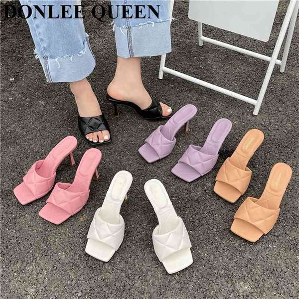 fashion brand slipper square toe high heels sandal diamond embossing slides house outdoor flip flops zapatillas mujer 210619, Black
fashion brand slipper square toe high heels sandal diamond embossing slides house outdoor flip flops zapatillas mujer 210619, Black