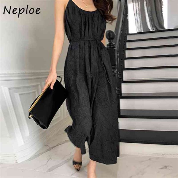 v neck clavicle exposed sleeveless camis dress women high waist hip a line pleat vestidos summer robe 210422, Black;gray
v neck clavicle exposed sleeveless camis dress women high waist hip a line pleat vestidos summer robe 210422, Black;gray