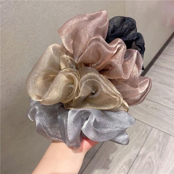 hair accessories oversized scrunchies organza ties elastic band women girs ponytail holder fashion ropes headband, Slivery;white
hair accessories oversized scrunchies organza ties elastic band women girs ponytail holder fashion ropes headband, Slivery;white