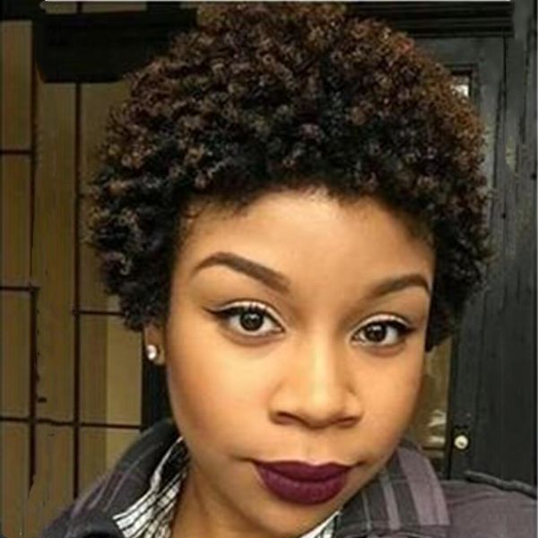 short afro kinky curly wave brazilian human hair wigs off black color wig for black women with bang, Black;brown
short afro kinky curly wave brazilian human hair wigs off black color wig for black women with bang, Black;brown