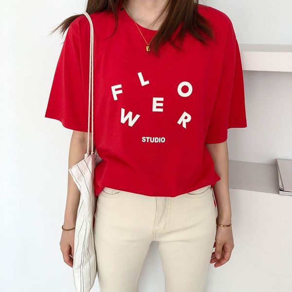 women's t-shirt summer t shirt short sleeve letter print cotton t-shirts vintage for red tees blusa lhzv, White
women's t-shirt summer t shirt short sleeve letter print cotton t-shirts vintage for red tees blusa lhzv, White
