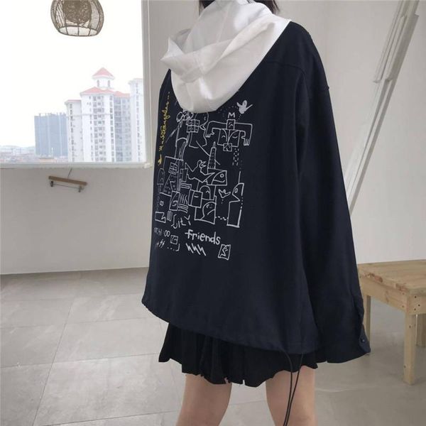 women's hoodies & sweatshirts autumn sweatshirt femme winter harajuku streetwear fashion hooded women long sleeve funny printing female, Black
women's hoodies & sweatshirts autumn sweatshirt femme winter harajuku streetwear fashion hooded women long sleeve funny printing female, Black