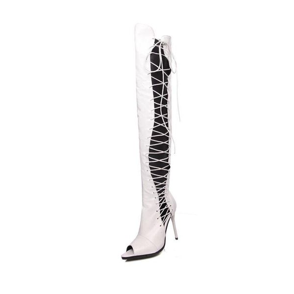 boots qplyxco2021 summer peep toe lace up gladiator over the knee women cut outs dance party shoes size 46, Black
boots qplyxco2021 summer peep toe lace up gladiator over the knee women cut outs dance party shoes size 46, Black