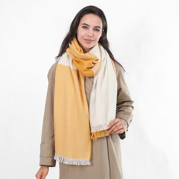 luxury design autumn and new imitation cashmere wheat ear lattice warm woven tassel scarf women's winter, Blue;gray
luxury design autumn and new imitation cashmere wheat ear lattice warm woven tassel scarf women's winter, Blue;gray