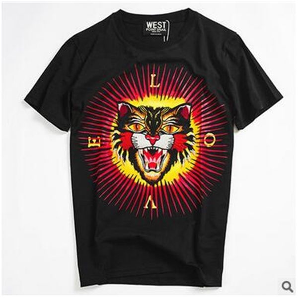 trend fashion casual short-sleeved male loose round neck tiger head embroidered t-shirt lovers streetwear tshirt, White;black
trend fashion casual short-sleeved male loose round neck tiger head embroidered t-shirt lovers streetwear tshirt, White;black