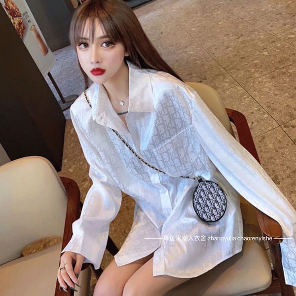 women clothes shirts parisian fashion women's blouse gown, red long sleeves loose lapel ladies dress jacket, White
women clothes shirts parisian fashion women's blouse gown, red long sleeves loose lapel ladies dress jacket, White