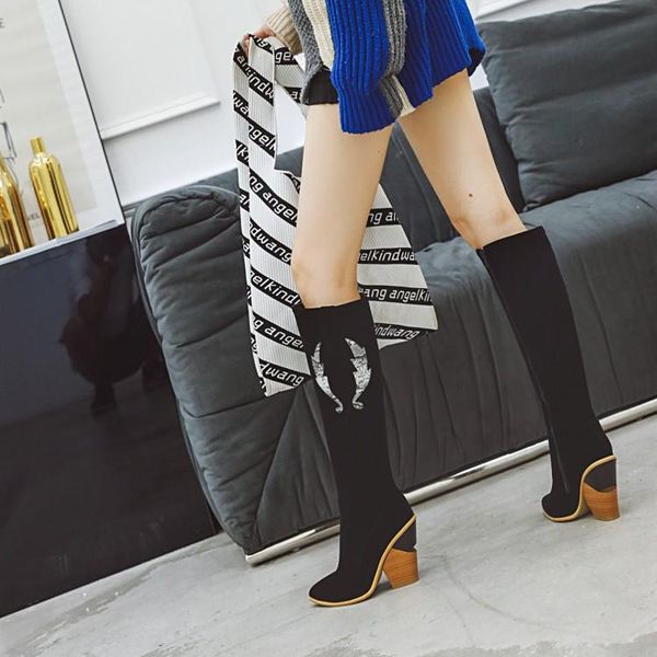 boots big round fat sister's mouth western cowboy large high 40-46 leg circumference pointed thick, Black
boots big round fat sister's mouth western cowboy large high 40-46 leg circumference pointed thick, Black