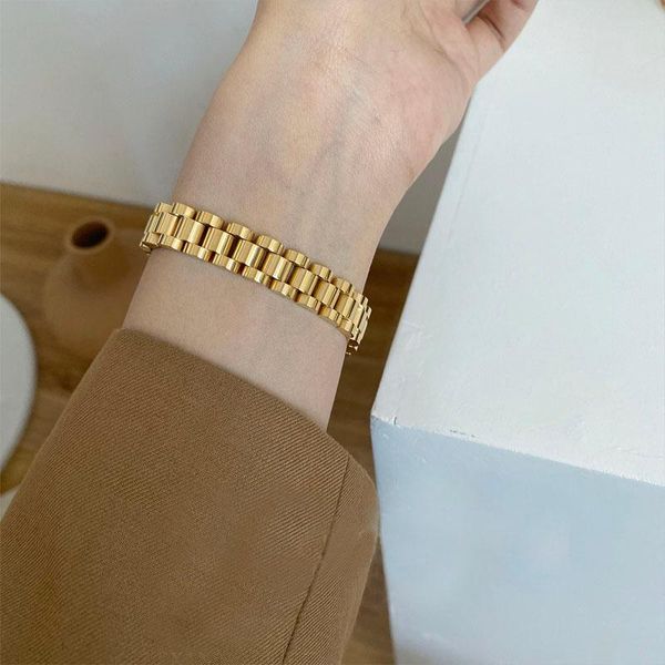 bangle ghidbk vintage gold color strap bracelets for women girl personality wide metal wristband cuban chain bracelet charm jewelry, Black
bangle ghidbk vintage gold color strap bracelets for women girl personality wide metal wristband cuban chain bracelet charm jewelry, Black