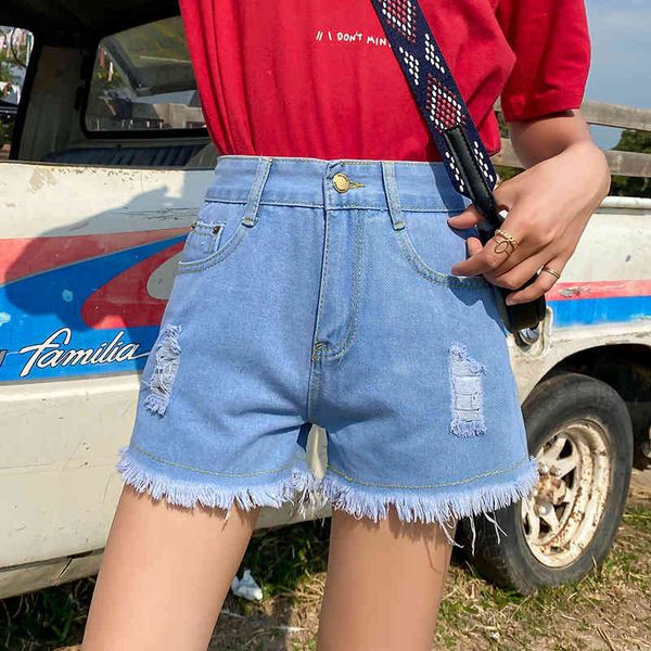 women's shorts denim summer 2020 new korean version loose hole high waist thin versatile pants trend, White;black
women's shorts denim summer 2020 new korean version loose hole high waist thin versatile pants trend, White;black