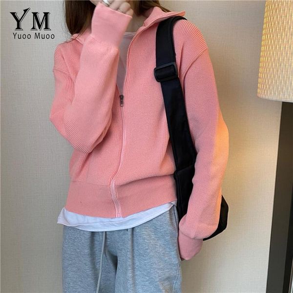 women's knits & tees yuoomuoo casual stand collar women cardigans streetwear fashion zipper knitted sweater female solid long sleeve au, White
women's knits & tees yuoomuoo casual stand collar women cardigans streetwear fashion zipper knitted sweater female solid long sleeve au, White