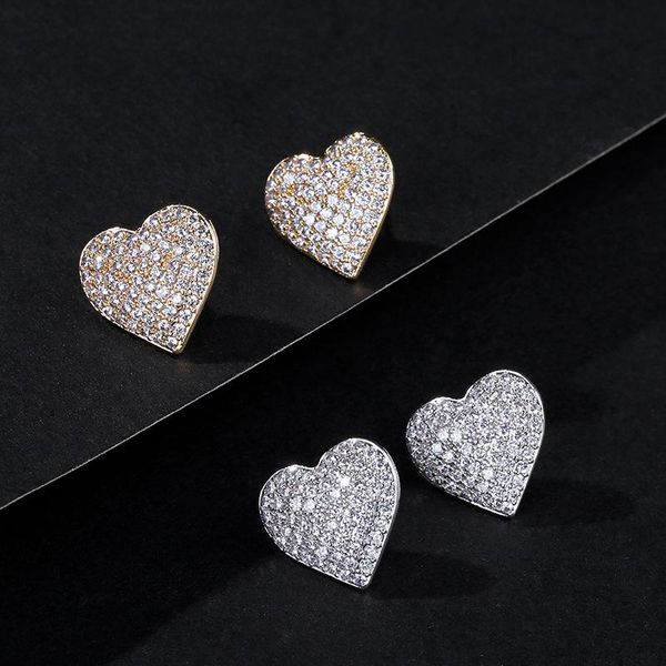 stud gold silver plated love heart earrings cubic zirconia hearts korea charm women's fashion valentine's day gift jewelry, Golden;silver
stud gold silver plated love heart earrings cubic zirconia hearts korea charm women's fashion valentine's day gift jewelry, Golden;silver