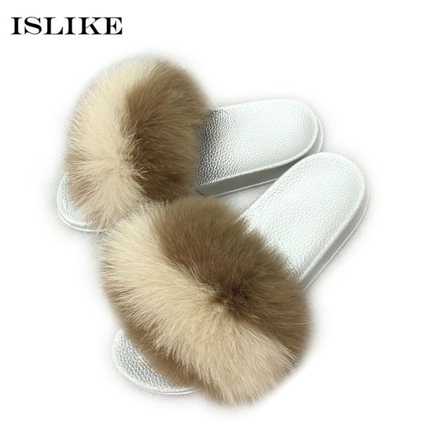 slippers islike summer women fur fluffy real slides flat non-slip indoor flip flop casual beach shoes, Black
slippers islike summer women fur fluffy real slides flat non-slip indoor flip flop casual beach shoes, Black