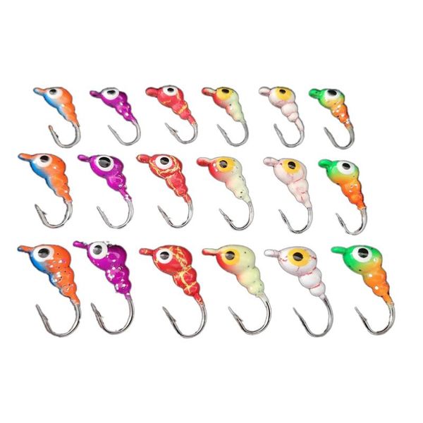 18pcs/set winter ice fishing jigs metal bait lures lead head hook jigging tackles hooks
18pcs/set winter ice fishing jigs metal bait lures lead head hook jigging tackles hooks