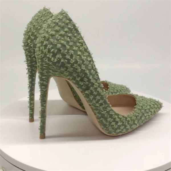 dress shoes tikicup women green fabric distressed fashion stiletto pumps 8cm 10cm 12cm high heel pointed toe party for ladies lx5i, Black
dress shoes tikicup women green fabric distressed fashion stiletto pumps 8cm 10cm 12cm high heel pointed toe party for ladies lx5i, Black