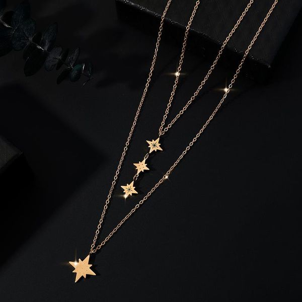 chokers stainless steel stars choker necklace for womenrendy design temperament jewelry long pendant necklaces gifts, Golden;silver
chokers stainless steel stars choker necklace for womenrendy design temperament jewelry long pendant necklaces gifts, Golden;silver