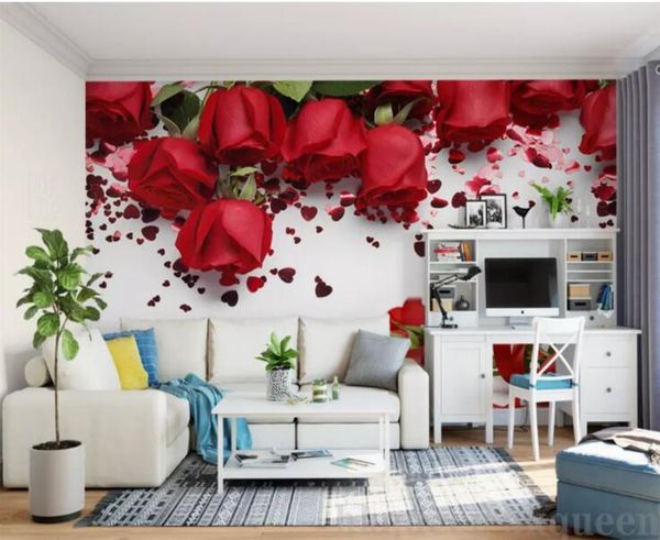 red rose 3d po wallpaper for bedroom living room tv background wall mural floral scenery murals paper rolls custom wallpapers
red rose 3d po wallpaper for bedroom living room tv background wall mural floral scenery murals paper rolls custom wallpapers
