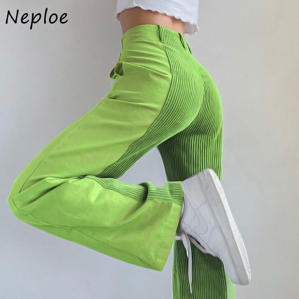 women's pants & capris neploe autumn and winter fashion straight leg loose color matching casual streetwear women corduroy trousers, Black;white
women's pants & capris neploe autumn and winter fashion straight leg loose color matching casual streetwear women corduroy trousers, Black;white