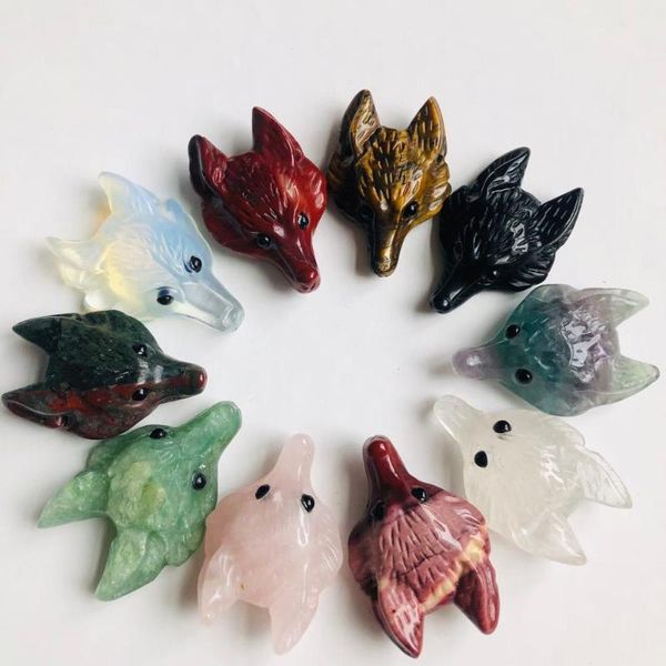 decorative objects & figurines natural stone pendant quartz crystal tiger eye hand carved wolf head shape for diy jewelry making necklac acc
decorative objects & figurines natural stone pendant quartz crystal tiger eye hand carved wolf head shape for diy jewelry making necklac acc