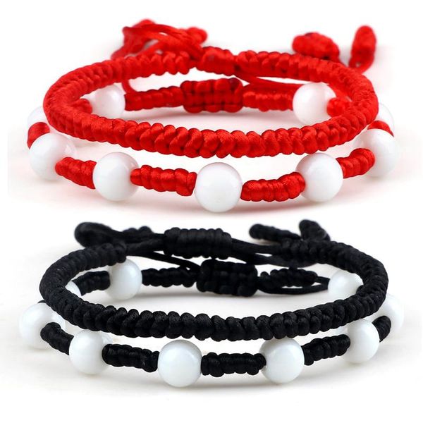 beaded, strands fashion handmade woven rope bracelet 8mm spacer white porcelain beaded jewelry for men/women yoga korean silk bracelets&bang, Black
beaded, strands fashion handmade woven rope bracelet 8mm spacer white porcelain beaded jewelry for men/women yoga korean silk bracelets&bang, Black