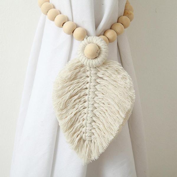 other home decor 2 pcs/set bohemia woven leaf curtain tiebacks style wooden bead cotton rope hand-knitted indoor beaded holdbacks
other home decor 2 pcs/set bohemia woven leaf curtain tiebacks style wooden bead cotton rope hand-knitted indoor beaded holdbacks
