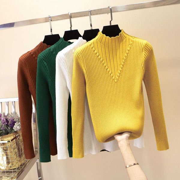 women's sweaters 2021 autumn winter turtleneck women sweater long sleeve knitted pullovers pull femme elasticity casual soft jumper je, White;black
women's sweaters 2021 autumn winter turtleneck women sweater long sleeve knitted pullovers pull femme elasticity casual soft jumper je, White;black