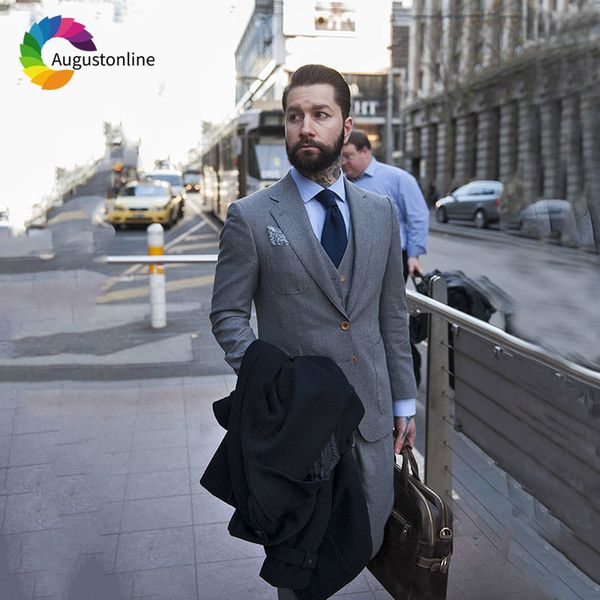men's suits & blazers slim fit grey men wedding for man suit 3piece jacket pants vest groom tuxedo groomsmen terno masculino ia3g, White;black
men's suits & blazers slim fit grey men wedding for man suit 3piece jacket pants vest groom tuxedo groomsmen terno masculino ia3g, White;black