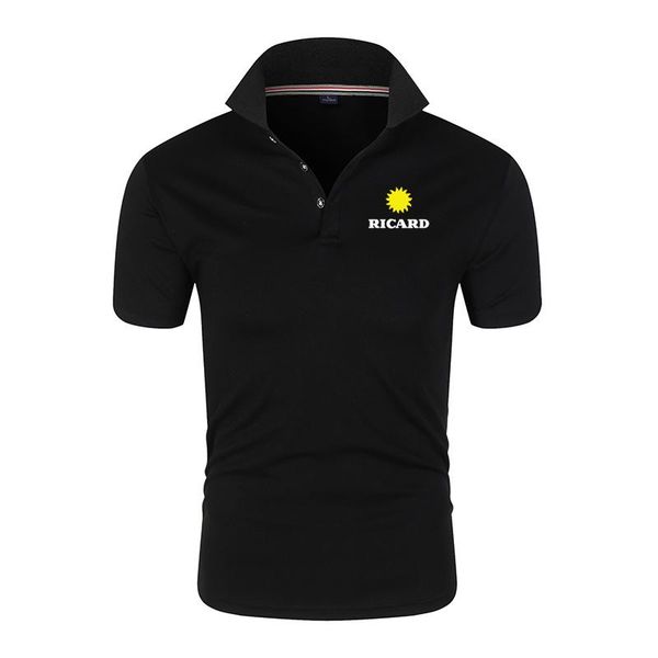 men's polos summer men shirts casual business social short sleeve ricard mens stand collar shirt, White;black
men's polos summer men shirts casual business social short sleeve ricard mens stand collar shirt, White;black
