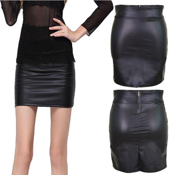 women high waist leather skirts zipper pencil mini streetwear black skinny short hit color elegant female
women high waist leather skirts zipper pencil mini streetwear black skinny short hit color elegant female