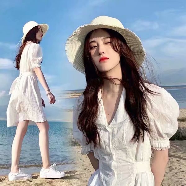 casual dresses women chiffon peter pan collar sweet dress short sleeve loose summer mini, Black;gray
casual dresses women chiffon peter pan collar sweet dress short sleeve loose summer mini, Black;gray