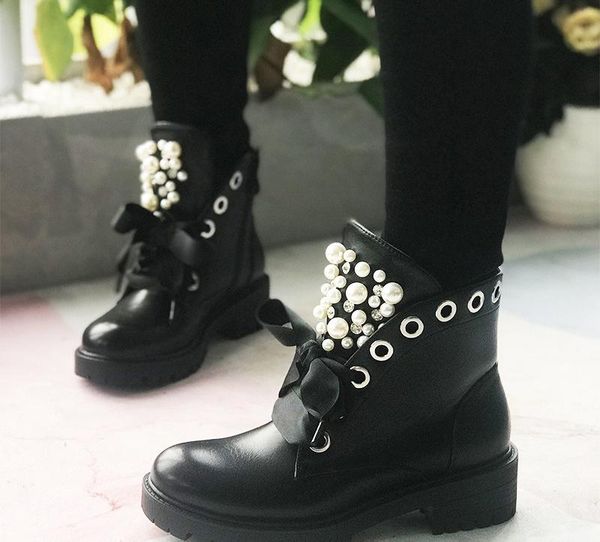 boots women short 2021 ladies leather ankle autumn platform motorcycle shoes for woman's punk 36-41 winter pearl rivet sho, Black
boots women short 2021 ladies leather ankle autumn platform motorcycle shoes for woman's punk 36-41 winter pearl rivet sho, Black