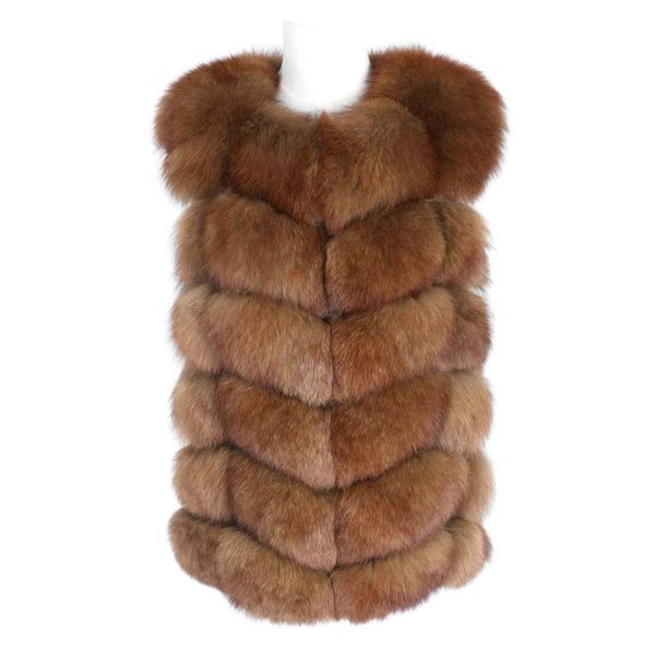 women's fur & faux natural coat 100% real 68cm long vest jacket 2021 pretty warm coat., Black
women's fur & faux natural coat 100% real 68cm long vest jacket 2021 pretty warm coat., Black
