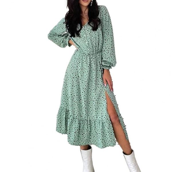 casual dresses 2021 autumn dot print midi dress for women irregular v neck split lantern sleeve long beach, Black;gray
casual dresses 2021 autumn dot print midi dress for women irregular v neck split lantern sleeve long beach, Black;gray