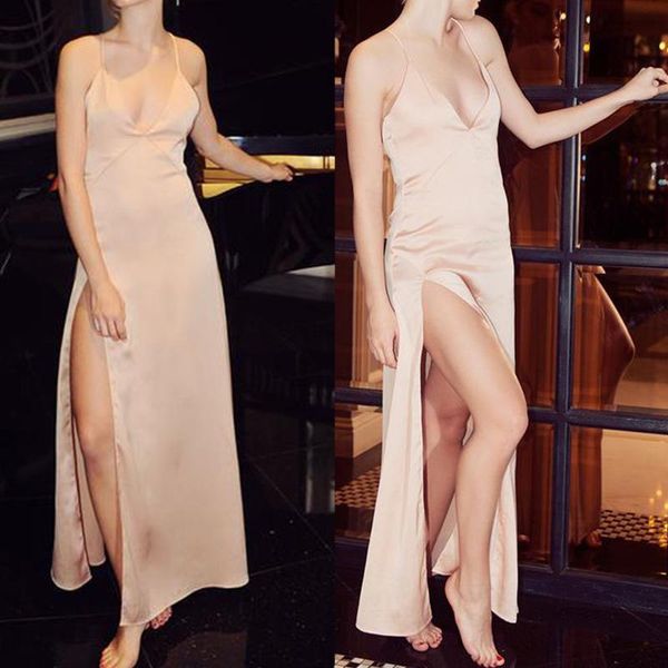 party dresses glamorous simple floor length v neck evening for formal occasion prom with spaghetti strap, White;black
party dresses glamorous simple floor length v neck evening for formal occasion prom with spaghetti strap, White;black