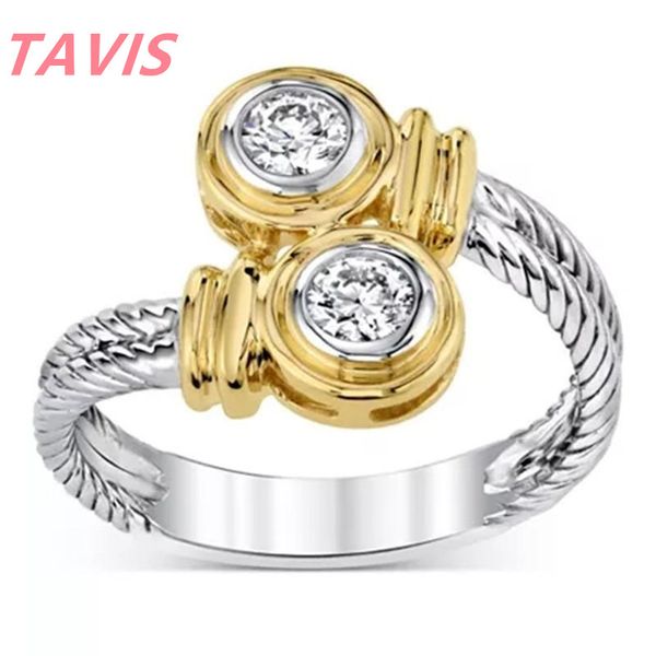 trendy punk style two color mahogany twist zircon ring design women's ring jewelry wholesale, Silver
trendy punk style two color mahogany twist zircon ring design women's ring jewelry wholesale, Silver