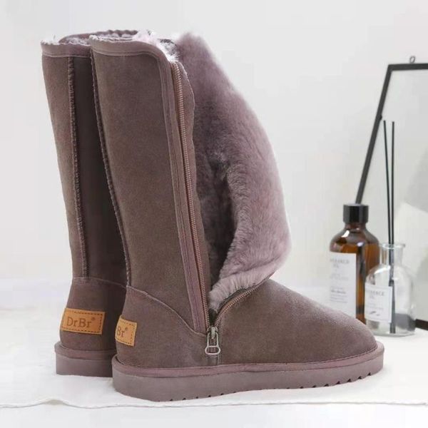 boots suede leather women's shoes warm ladies snow winter plush fluffy anti-cold thick bottom zipper causal botas mujer, Black
boots suede leather women's shoes warm ladies snow winter plush fluffy anti-cold thick bottom zipper causal botas mujer, Black