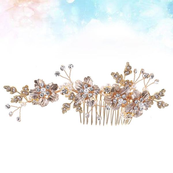 hair clips & barrettes alloy flower leaf diamond comb wedding pearl crystal headdress bridal accessories hairpin for gift decoration (g, Golden;silver
hair clips & barrettes alloy flower leaf diamond comb wedding pearl crystal headdress bridal accessories hairpin for gift decoration (g, Golden;silver