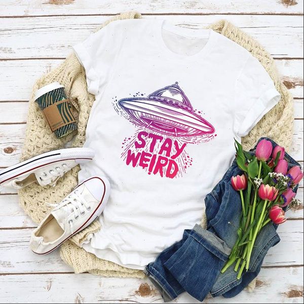 women graphic cartoon ufo streetwear print summer t shirt lady clothes womens clothing tee female, White
women graphic cartoon ufo streetwear print summer t shirt lady clothes womens clothing tee female, White