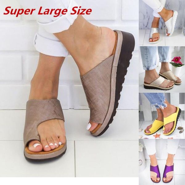 slippers women shoes pu comfy platform flat sole ladies soft big toe foot correction sandal orthopedic bunion corrector 6.24, Black
slippers women shoes pu comfy platform flat sole ladies soft big toe foot correction sandal orthopedic bunion corrector 6.24, Black