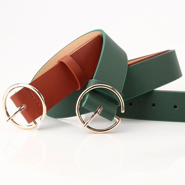 belts est round metal buckle green 3.3cm*105cm wide female belt black ladies pu waistband women wild, Black;brown
belts est round metal buckle green 3.3cm*105cm wide female belt black ladies pu waistband women wild, Black;brown
