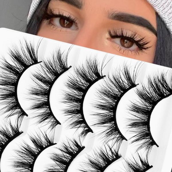 false eyelashes 5 pairs mink hair eyelash long thick natural 3d fake dramatic fluffy wispy lashes makeup extension tools
false eyelashes 5 pairs mink hair eyelash long thick natural 3d fake dramatic fluffy wispy lashes makeup extension tools