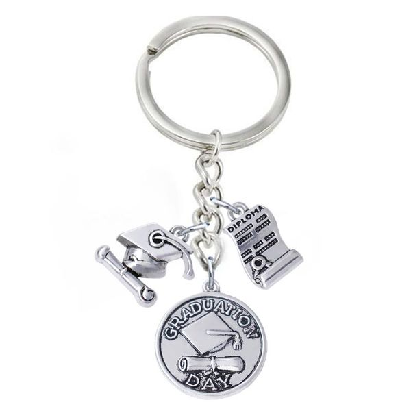 keychains fashion school graduation day label metal keychain ancient dr. cap diploma pendant key chain, Silver
keychains fashion school graduation day label metal keychain ancient dr. cap diploma pendant key chain, Silver